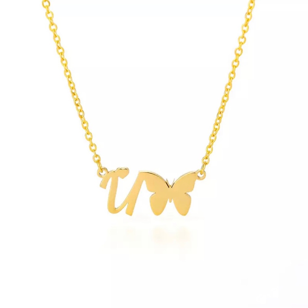 INITIAL LETTER “U” NECKLACE